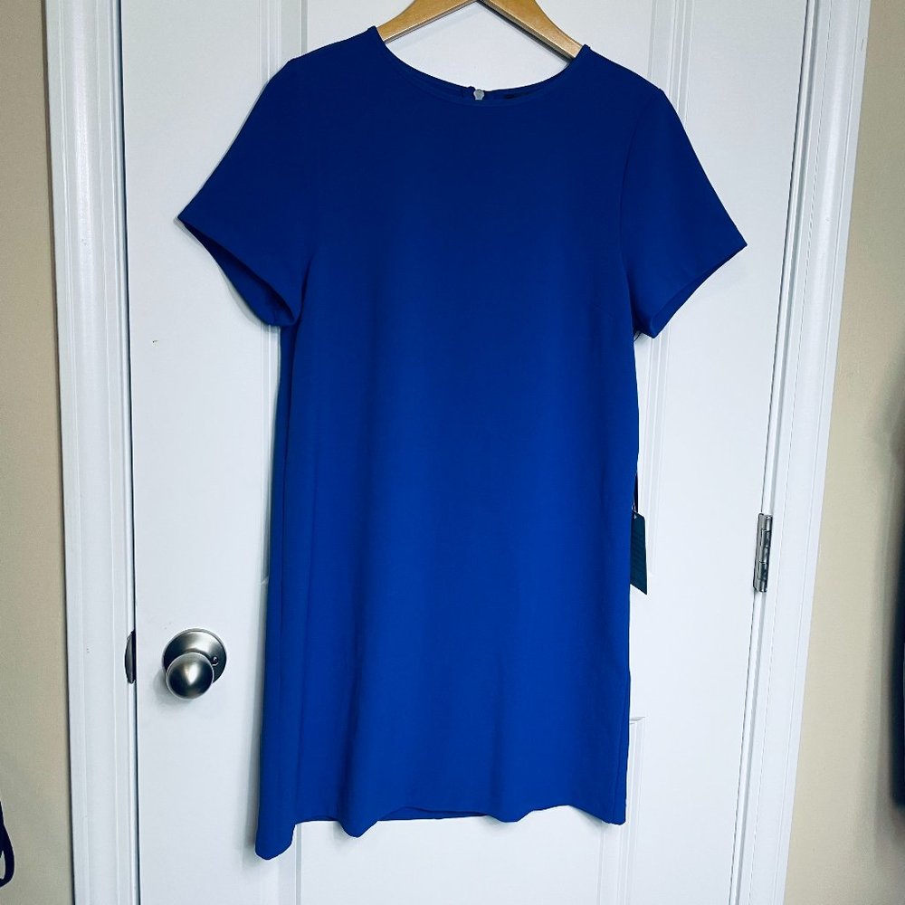 Felicity & Coco Nordstrom Royal Blue Short Sleeve Sheath Dress